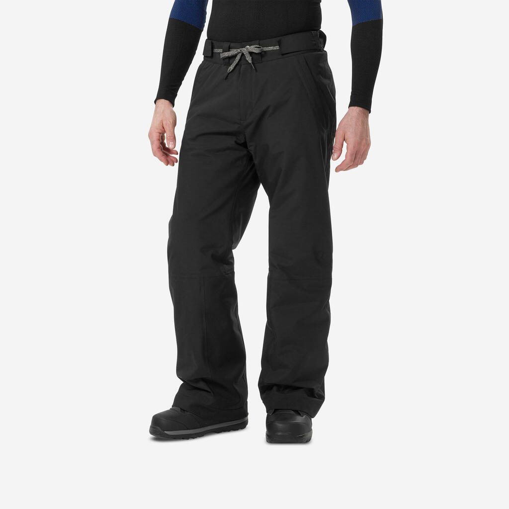 Men's Comfortable, Insulating Snowboard Trousers 100 - Black